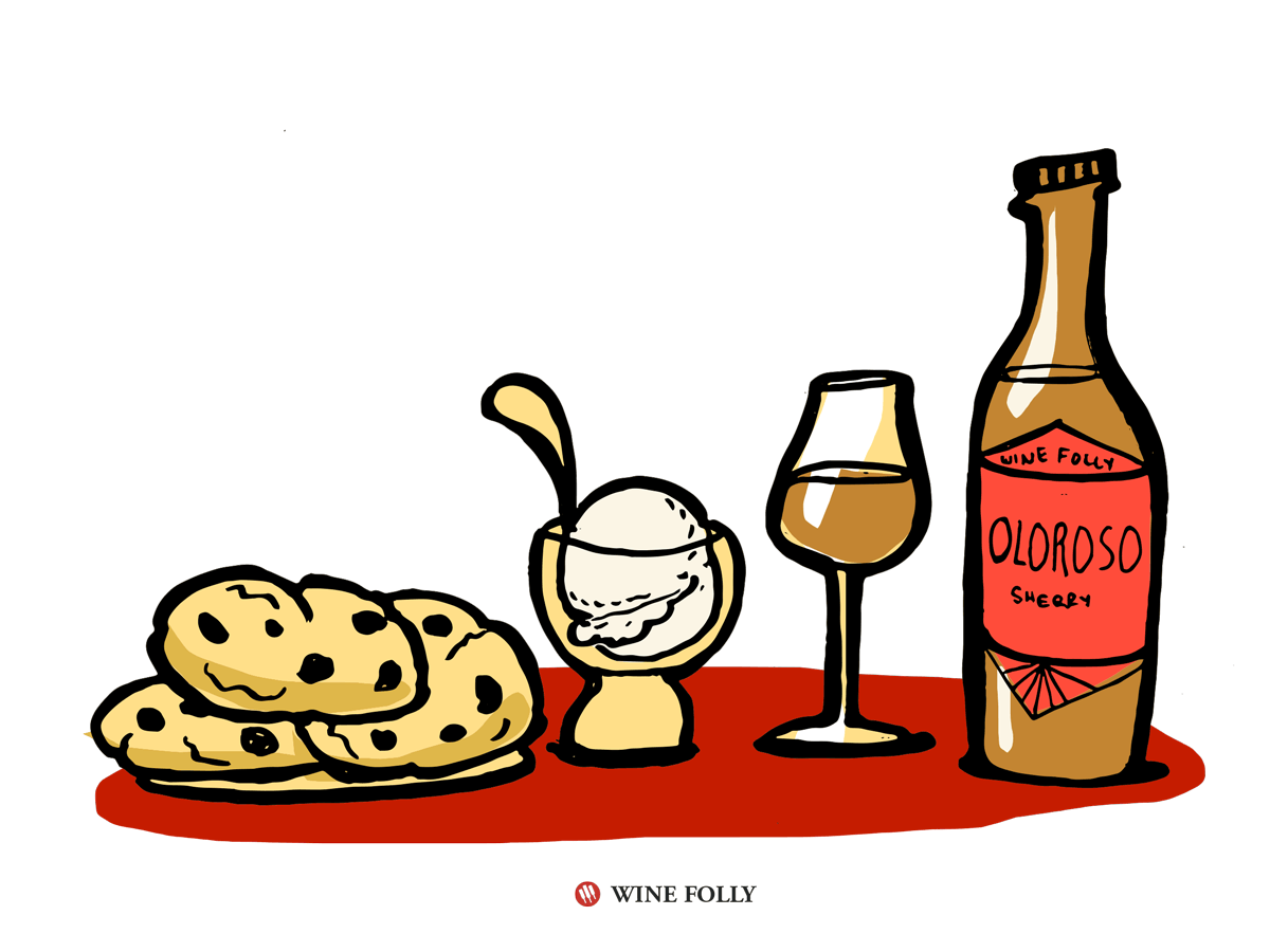 Chocoloate Chip Cookies with Oloroso Sherry Wine Pairing